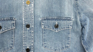 ビンテージワークスタイル　デニムシャツ（WOMENS） ディテールカット１　株式会社DOORS（ドアーズ）