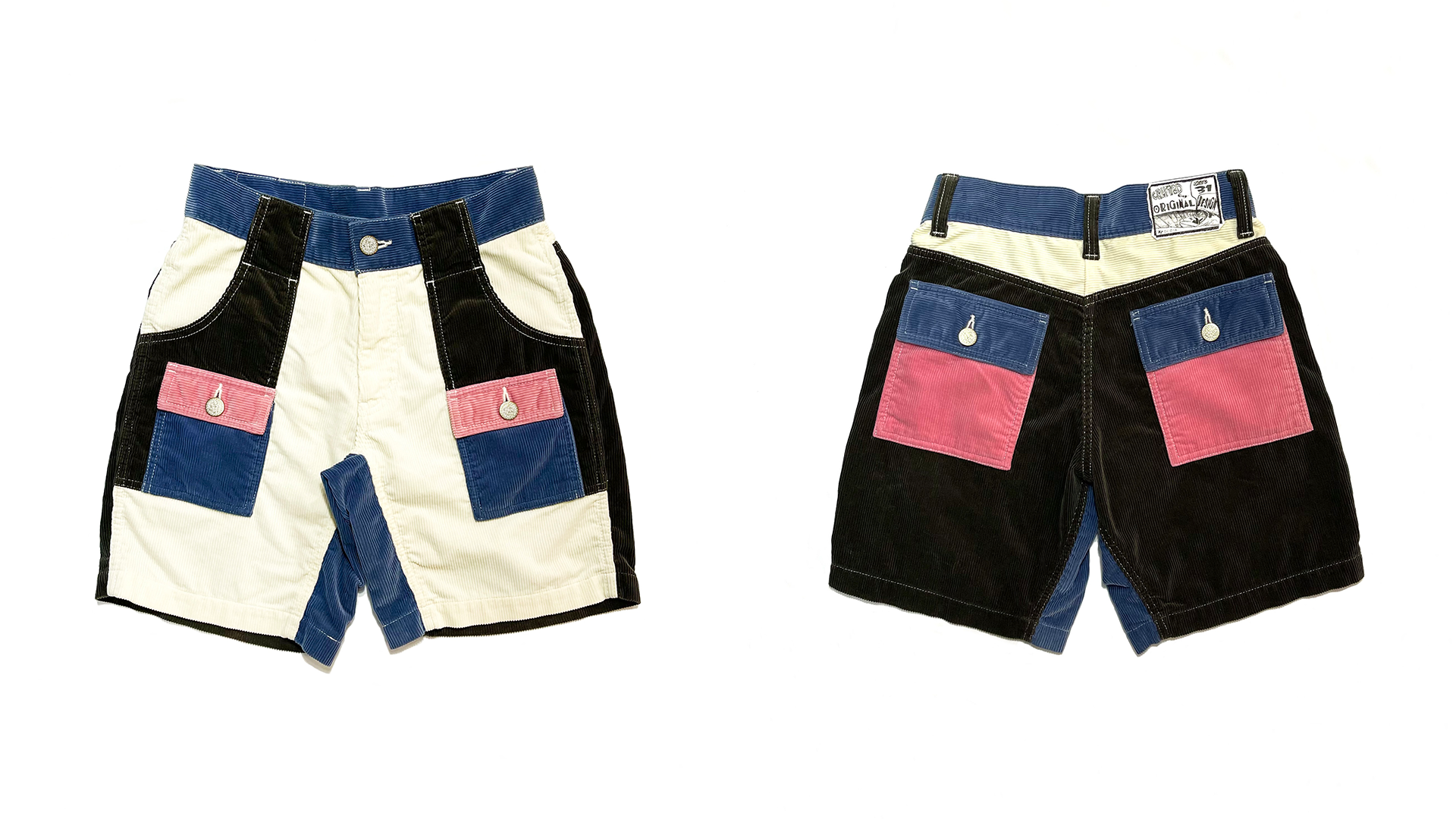 Corduroy material bush pocket shorts