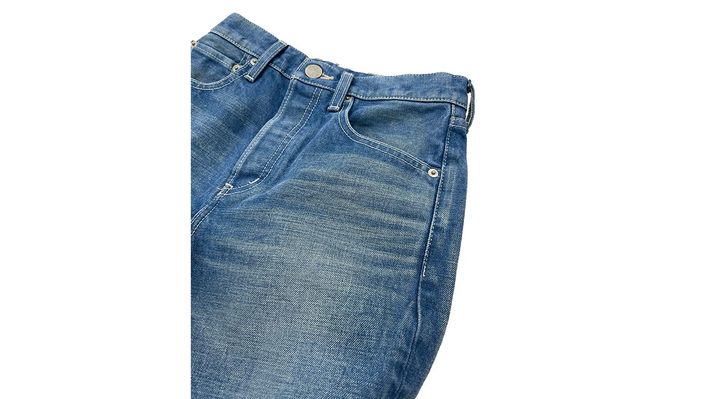 Green Cast Short Flare Denim Jeans （Womens）