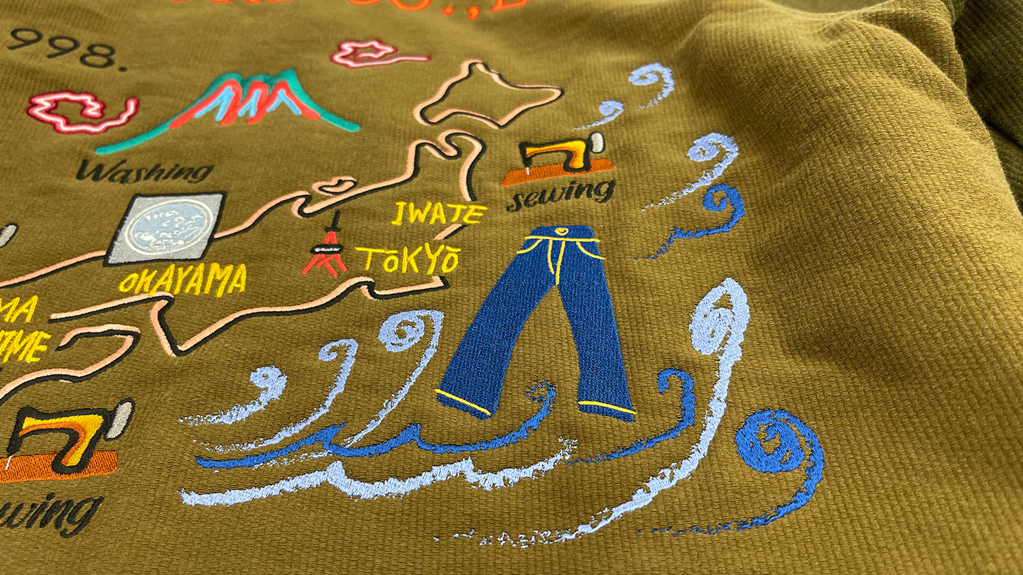スーベニア風　刺繍入りジャケット (MENS)