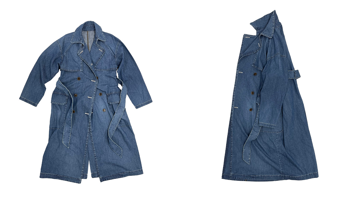 Denim Trench Coat (Womens)