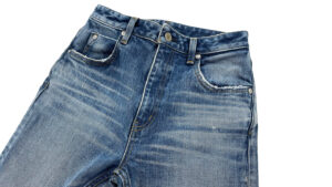 e-flow　ペンキ加工　デニムパンツ Paint-processing Skinny Denim Pants (WOMENS)　ディテールカット　１　株式会社DOORS（ドアーズ）