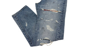 e-flow　ペンキ加工　デニムパンツ Paint-processing Skinny Denim Pants (WOMENS)　ディテールカット　２　株式会社DOORS（ドアーズ）